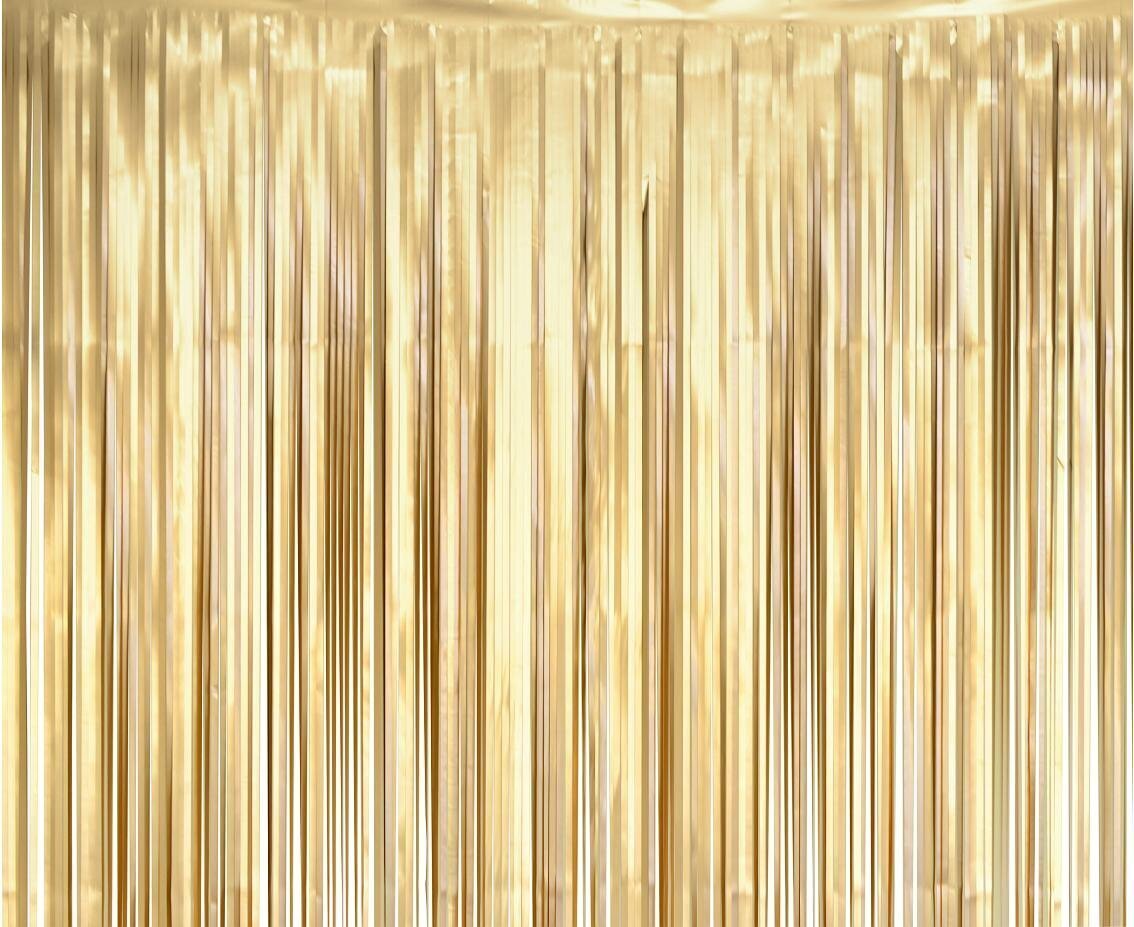 Riputatav dekoratsioon, fooliumist kardin 100 х 200 cm (värv: mat light gold) SH-KMJZ цена и информация | Peokaunistused | kaup24.ee