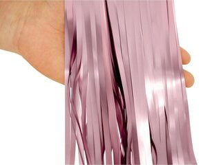 Riputatav dekoratsioon, fooliumist kardin 100 х 200 cm (värv: mat pink) SH-KMRO hind ja info | Peokaunistused | kaup24.ee