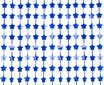 Riputatav dekoratsioon, fooliumist kardin Stars, 100 х 200 cm (värv: metallic blue) SH-KGMN цена и информация | Peokaunistused | kaup24.ee