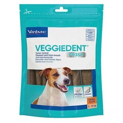 VIRBAC Veggiedent Fresh S (5-10 kg) koertele, 15 tk. hind ja info | Maiustused koertele | kaup24.ee