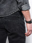 Meeste teksapüksid Ombre P1028 must цена и информация | Meeste teksad | kaup24.ee