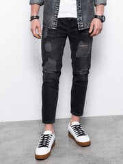 Мужские джинсовые брюки Омбре P1028 черный цена и информация | Мужские джинсы | kaup24.ee