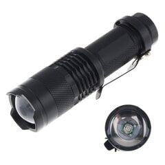 Taktikaline LED-taskulamp 280lm 220m ZOOM USB hind ja info | Taskulambid, prožektorid | kaup24.ee