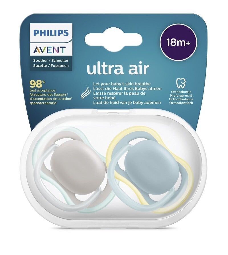 Lutid Philips Avent Ultra Air, 18 kuud.+, 2 tk. hind ja info | Lutid | kaup24.ee