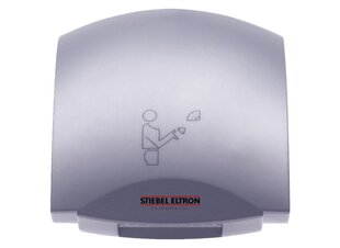 Сушилка для рук STIEBEL ELTRON инфракрасный датчик HTT 5 SM Turbotronic 2600 W,  Серебристый металлик цена и информация | Аксессуары для ванной комнаты | kaup24.ee