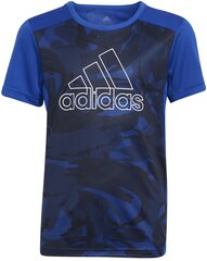 Футболка Adidas B Seas Tee HC3045/176, синяя цена и информация | Рубашки для мальчиков | kaup24.ee