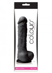 Dildo Colours Pleasures Small 17,8 cm, must hind ja info | Dildod | kaup24.ee