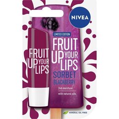 Huulepalsam Nivea Fruit Up Your Lips Sorbet Blackberry 5.5 ml hind ja info | Huulepulgad, -läiked, -palsamid, vaseliin | kaup24.ee