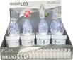 LED kalmuküünlad, valge, 12 tk hind ja info | Küünlad hingedepäevaks | kaup24.ee