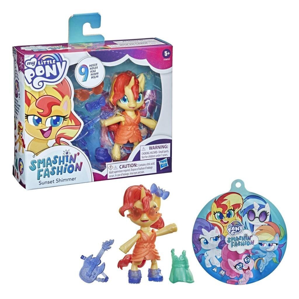 Komplekt My Little Pony Smashin Fashion Sunset Shimmer Hasbro F1759 hind ja info | Tüdrukute mänguasjad | kaup24.ee