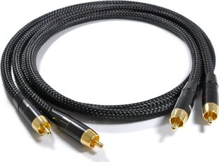 Melodika RCA (Cinch) x2 - RCA (Cinch) x2 2m цена и информация | Кабели и провода | kaup24.ee