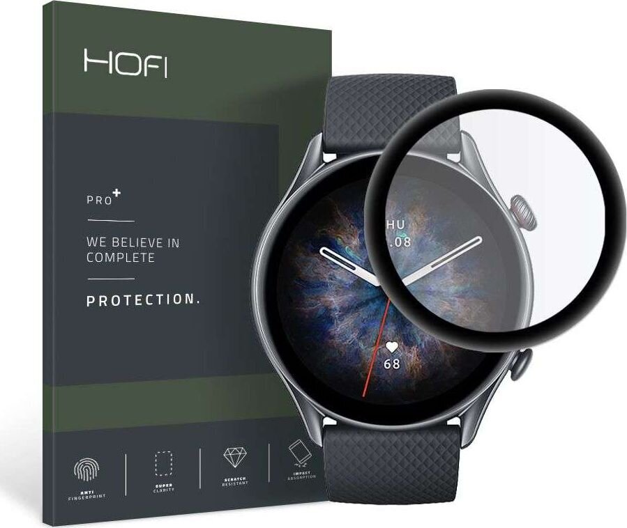 Hofi Glass HOFI166BLK hind ja info | Nutikellade ja nutivõrude tarvikud | kaup24.ee