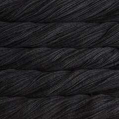 Kudumislõng Malabrigo Worsted, värv Black, 100g, 192m hind ja info | Kudumistarvikud | kaup24.ee