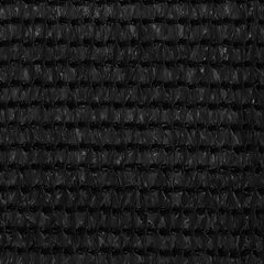 vidaXL rõdusirm, must, 75 x 300 cm, HDPE hind ja info | Päikesevarjud, markiisid ja alused | kaup24.ee