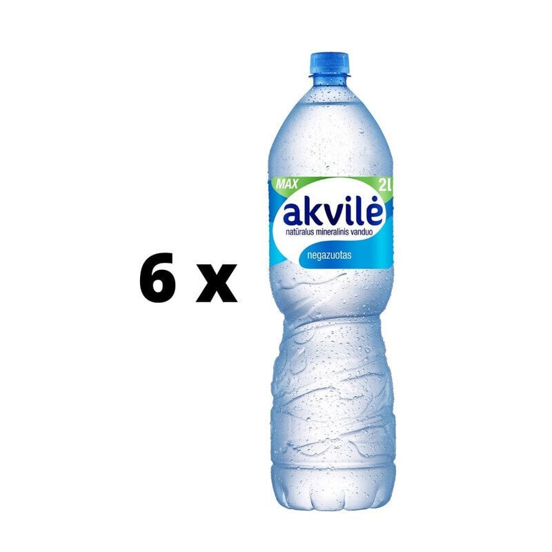 Looduslik mineraalvesi Akvilė, gaseerimata, 2 l x 6 tk. pakett hind ja info | Vesi | kaup24.ee