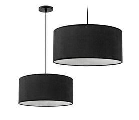 Must valge 36cm APP622-1CP rippuv lamp hind ja info | Rippvalgustid | kaup24.ee