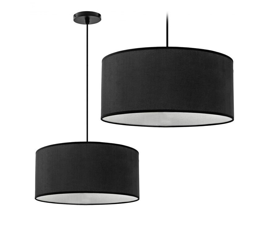 Mustvalge 40cm APP623-1CP rippuv lamp цена и информация | Rippvalgustid | kaup24.ee