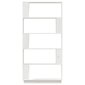 vidaXL raamaturiiul/ruumijagaja, valge, 80x25x163,5 cm, männipuit цена и информация | Riiulid | kaup24.ee