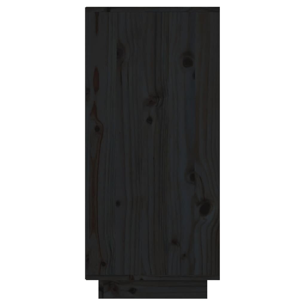vidaXL konsoolkapp, must, 60 x 34 x 75 cm, männipuit hind ja info | Elutoa väikesed kapid | kaup24.ee