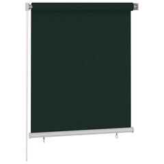 vidaXL väliruloo, 120 x 140 cm, tumeroheline, HDPE hind ja info | Voldikkardinad | kaup24.ee