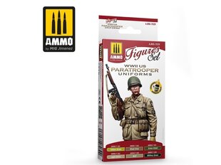 Набор акриловых красок Ammo Mig WWII US Paratroopers Uniforms, 7039 цена и информация | Принадлежности для рисования, лепки | kaup24.ee