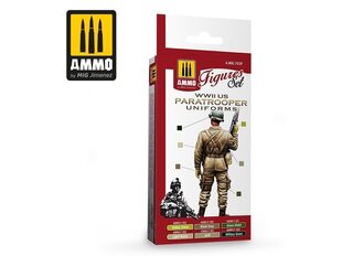 Набор акриловых красок Ammo Mig WWII US Paratroopers Uniforms, 7039 цена и информация | Принадлежности для рисования, лепки | kaup24.ee