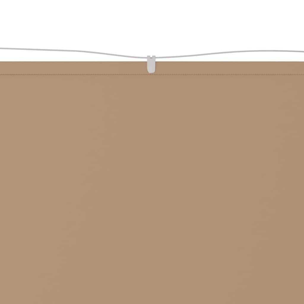 vidaXL vertikaalne varikatus, pruunikas, 100 x 600 cm, Oxfordi kangas цена и информация | Päikesevarjud, markiisid ja alused | kaup24.ee