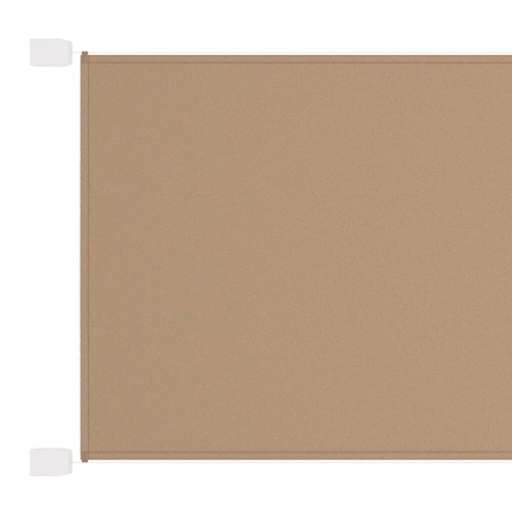vidaXL vertikaalne varikatus pruunikas 60x420 cm Oxfordi kangas hind ja info | Päikesevarjud, markiisid ja alused | kaup24.ee
