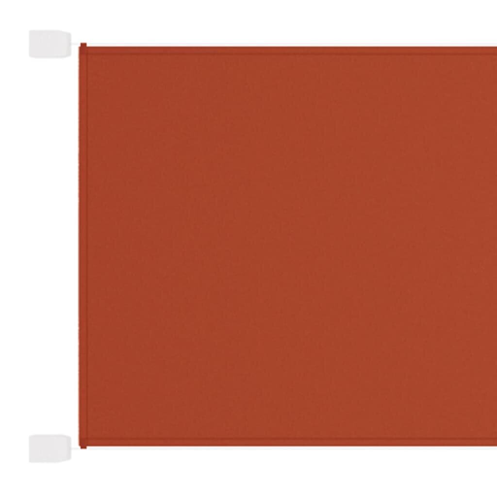 vidaXL vertikaalne varikatus terrakota 100x420 cm Oxfordi kangas hind ja info | Päikesevarjud, markiisid ja alused | kaup24.ee