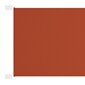 vidaXL vertikaalne varikatus terrakota 60x360 cm Oxfordi kangas hind ja info | Päikesevarjud, markiisid ja alused | kaup24.ee