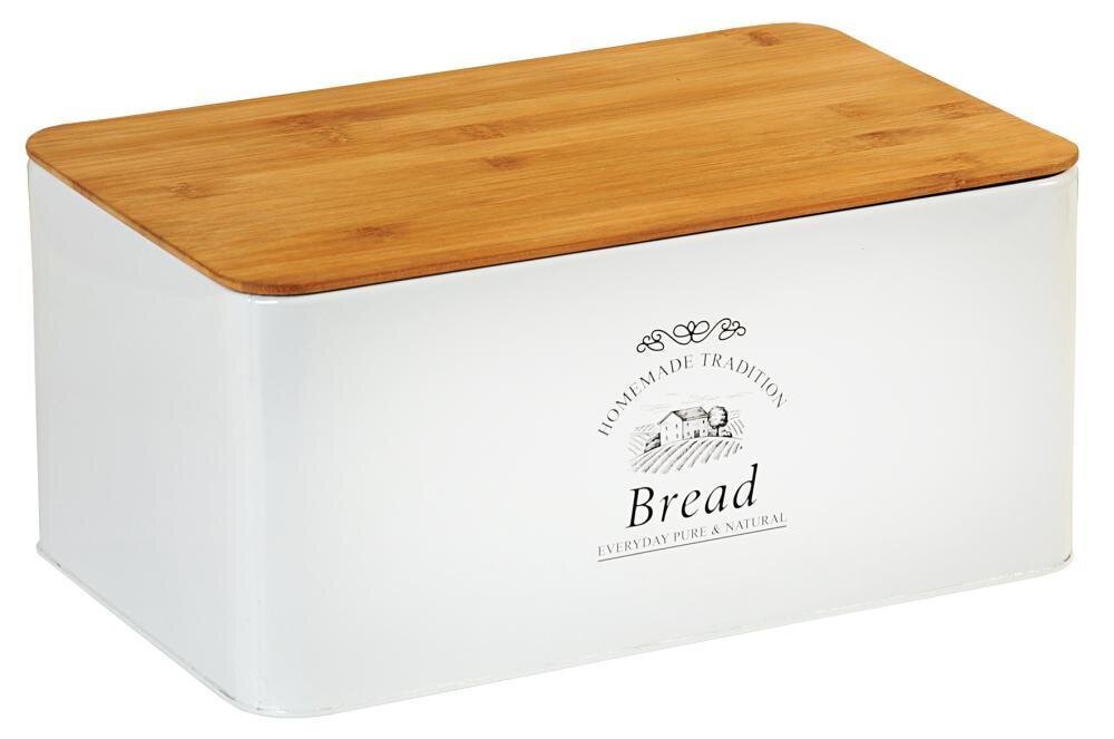 Breadbox Landhz, White Metal hind ja info | Toidu säilitusnõud | kaup24.ee