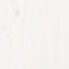 vidaXL voodiraam, valge, täismännipuit, 75 x 190 cm цена и информация | Кровати | kaup24.ee