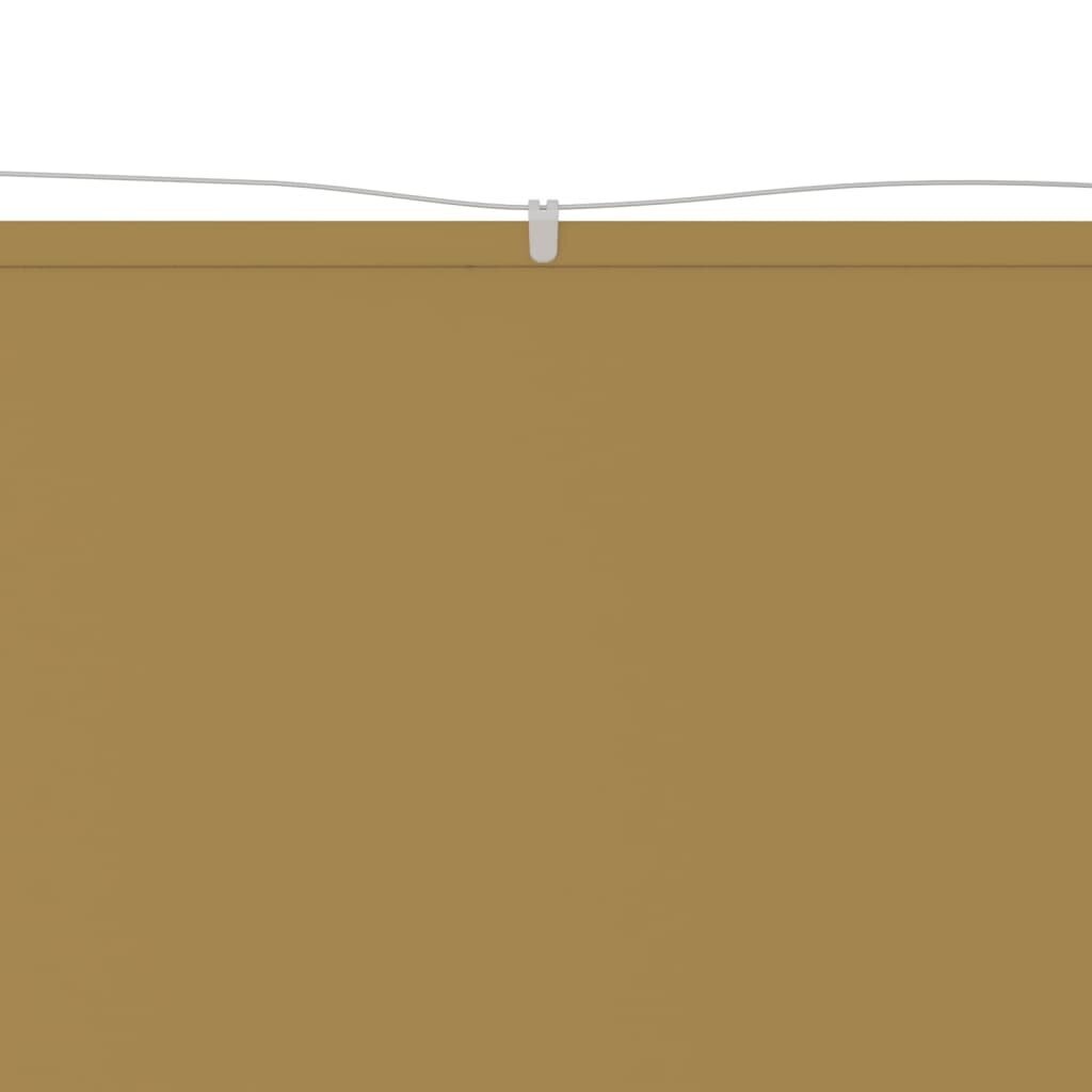 vidaXL vertikaalne varikatus, beež, 140 x 270 cm, Oxfordi kangas hind ja info | Päikesevarjud, markiisid ja alused | kaup24.ee