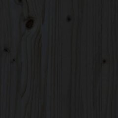 vidaXL voodiraam, must, täismännipuit, 160 x 200 cm цена и информация | Кровати | kaup24.ee