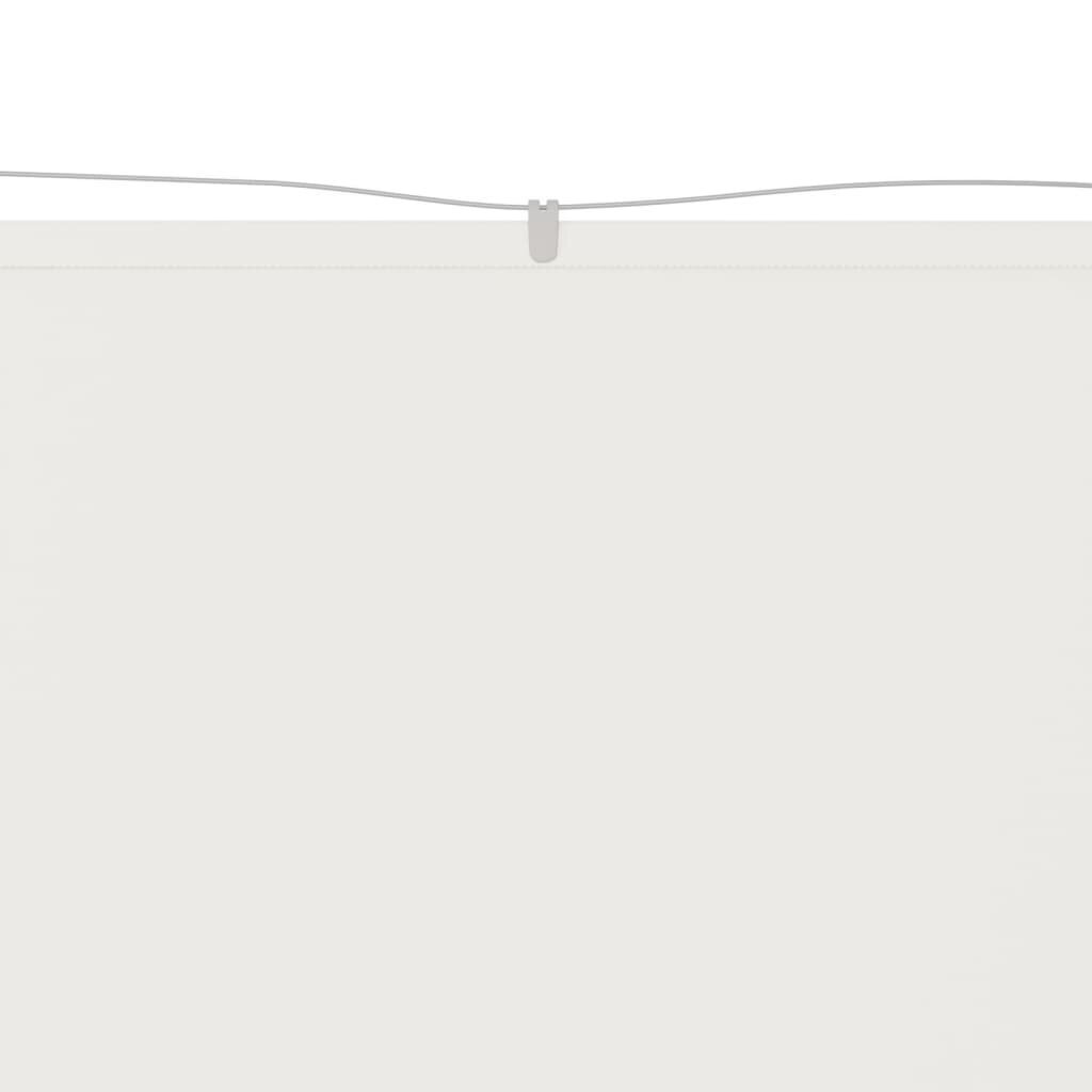 vidaXL vertikaalne varikatus valge 250x420 cm Oxfordi kangas цена и информация | Päikesevarjud, markiisid ja alused | kaup24.ee