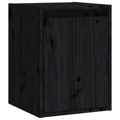 vidaXL seinakapp, must, 30x30x40 cm, männipuit hind ja info | Riiulid | kaup24.ee