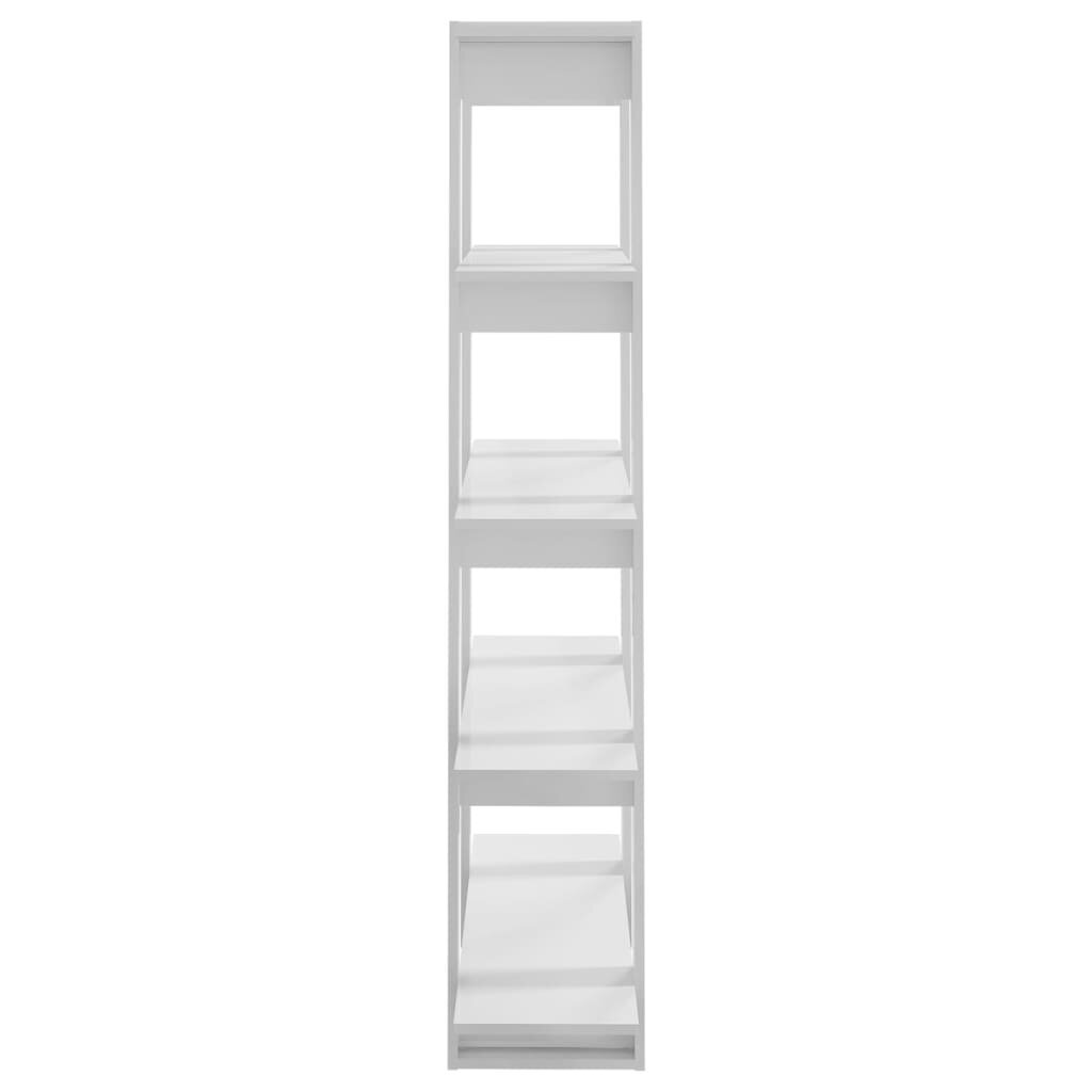 vidaXL raamaturiiul/ruumijagaja kõrgläikega valge 100x30x160 cm hind ja info | Riiulid | kaup24.ee