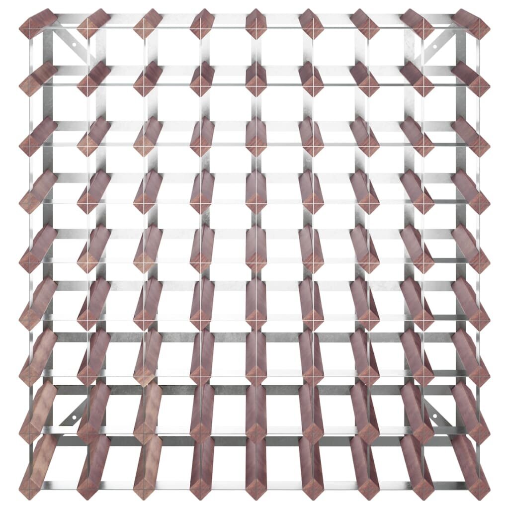 vidaXL veiniriiul 72 pudelile, pruun, männipuit hind ja info | Riiulid | kaup24.ee