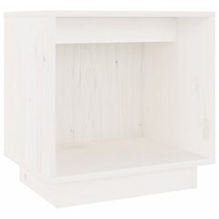 vidaXL öökapid 2 tk, valge, 40x30x40 cm, männipuit цена и информация | Прикроватные тумбочки | kaup24.ee