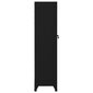 vidaXL lukustatav hoiukapp, must, 38 x 45 x 180 cm, teras цена и информация | Elutoa väikesed kapid | kaup24.ee