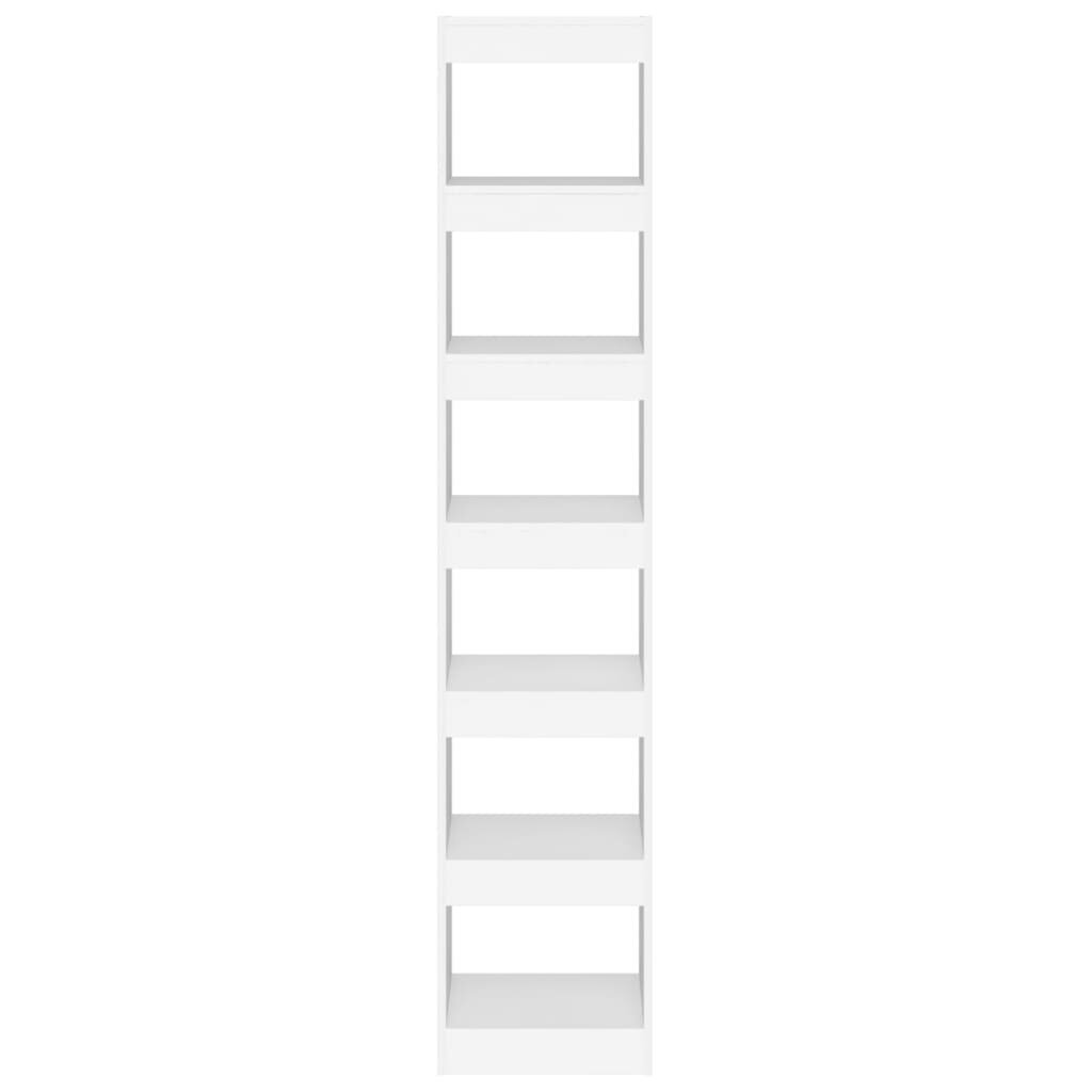 vidaXL raamaturiiul/ruumijagaja, valge, 40x30x198 cm hind ja info | Riiulid | kaup24.ee