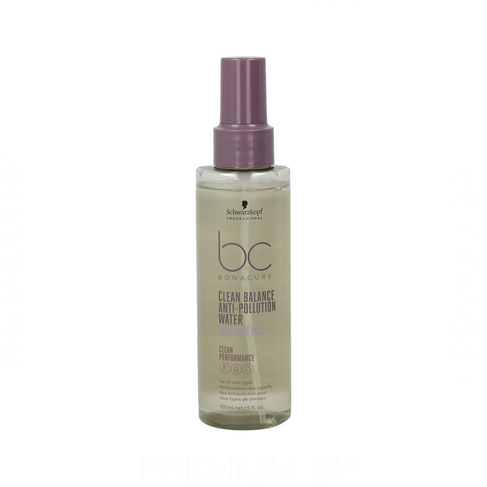 Keratiini sprei Schwarzkopf Bonacure Clean Balance Agua Anti-Poll Tocopherol, 150 ml hind ja info | Maskid, õlid, seerumid | kaup24.ee