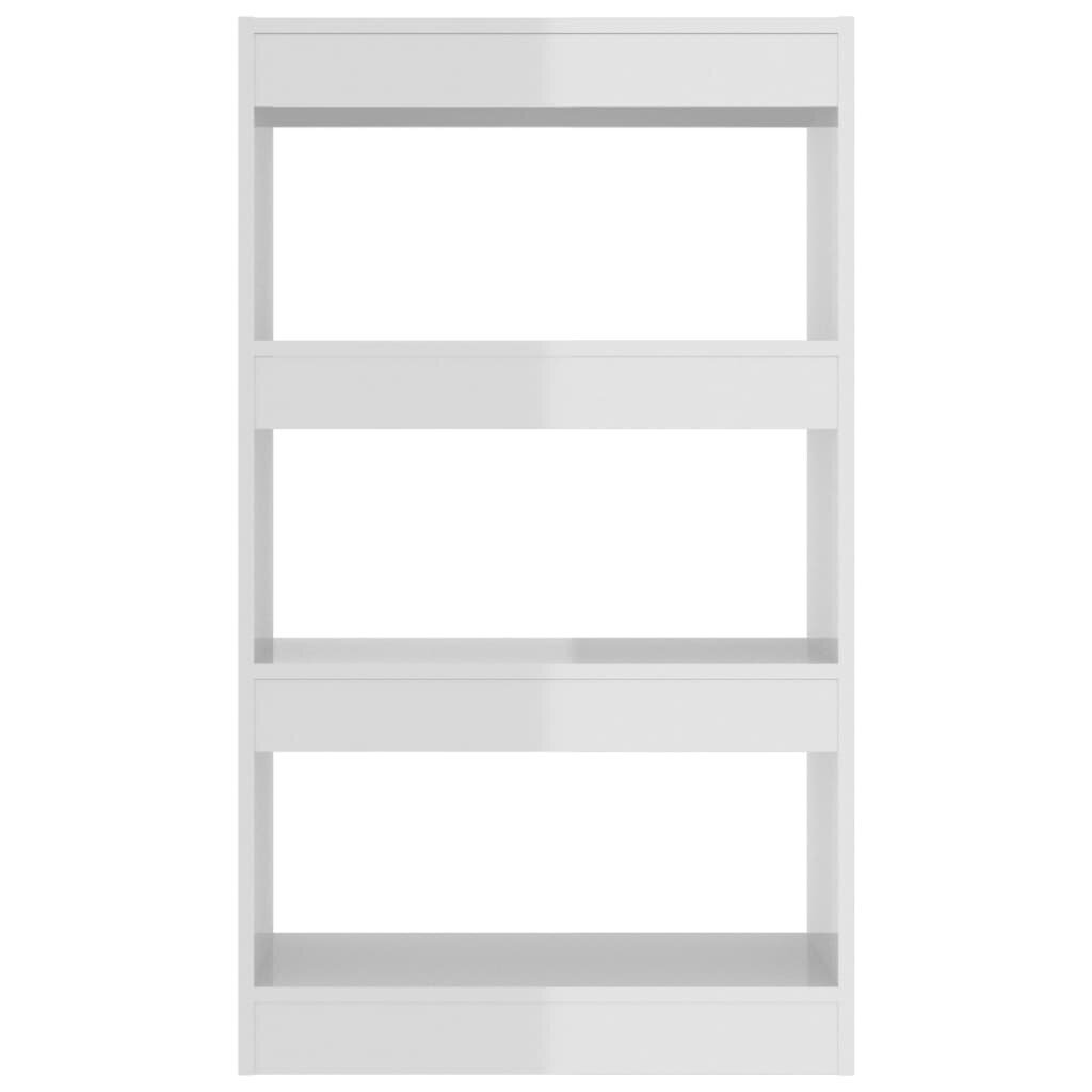 vidaXL raamaturiiul/ruumijagaja valge 60x30x103 cm puitlaastplaat hind ja info | Riiulid | kaup24.ee