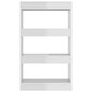 vidaXL raamaturiiul/ruumijagaja valge 60x30x103 cm puitlaastplaat hind ja info | Riiulid | kaup24.ee