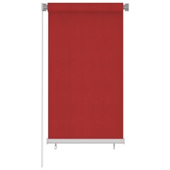 vidaXL väliruloo 80x140 cm, punane, HDPE hind ja info | Voldikkardinad | kaup24.ee