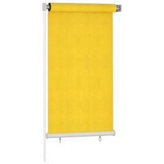 vidaXL väliruloo 80x140 cm, kollane, HDPE hind ja info | Voldikkardinad | kaup24.ee