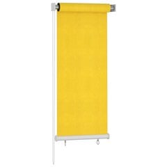 vidaXL väliruloo 60x140 cm, kollane, HDPE цена и информация | Жалюзи | kaup24.ee