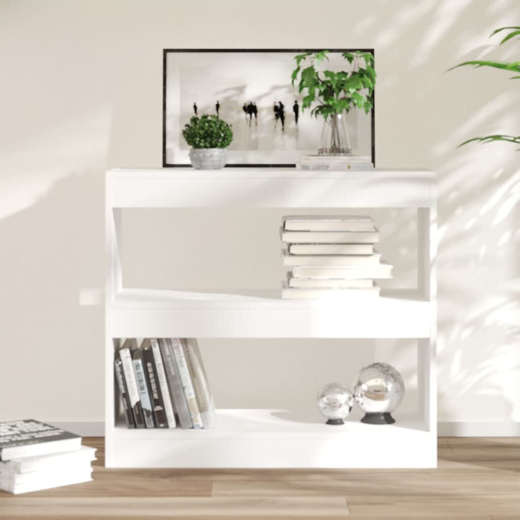 vidaXL raamaturiiul/ruumijagaja, valge, 80x30x72 cm hind ja info | Riiulid | kaup24.ee