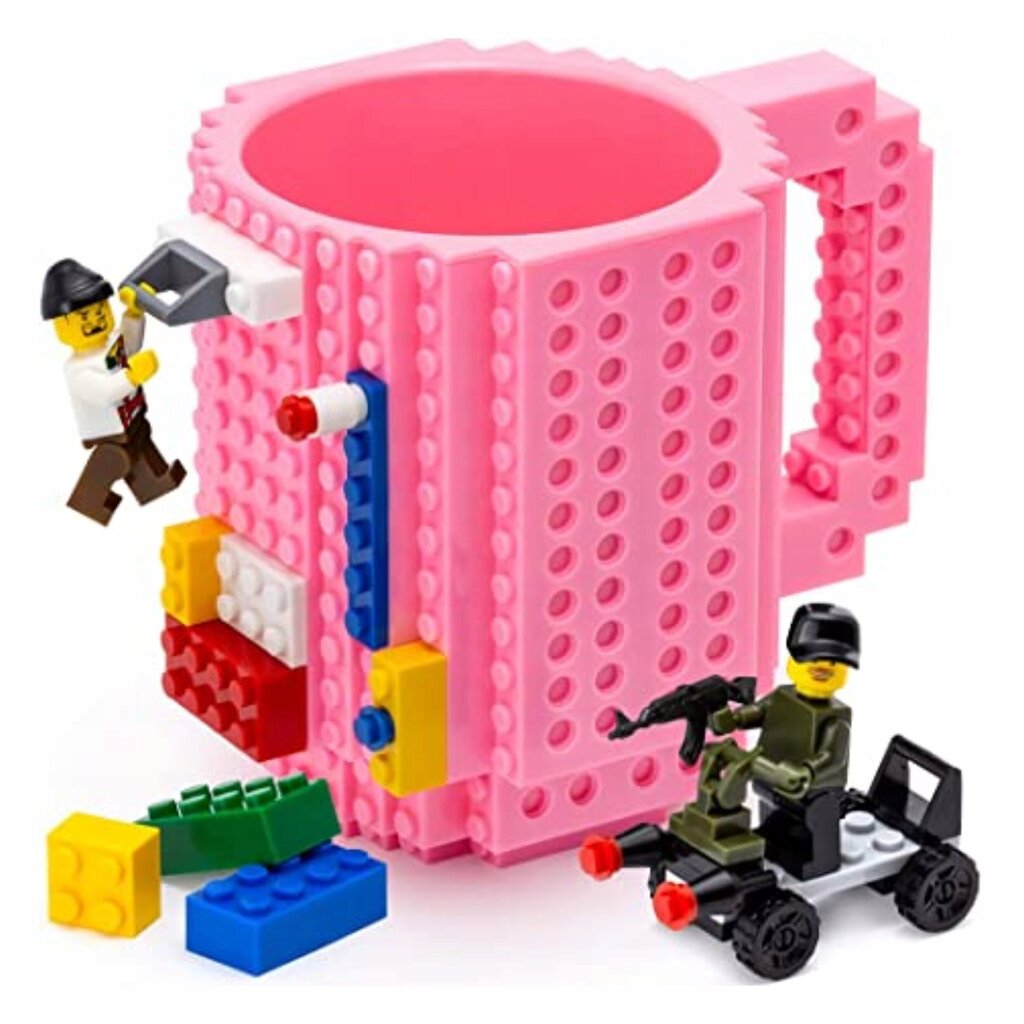 Creative kruus Lego klotsidele, roosa - 350 ml hind ja info | Klaasid, tassid ja kannud | kaup24.ee