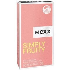 Tualettvesi Mexx simply fruity EDT naistele, 50ml цена и информация | Женские духи | kaup24.ee